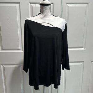 Susan Graver Black White Tunic